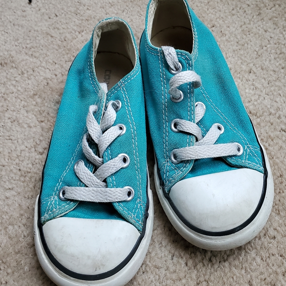 Teal Toddler Converse Sz 9